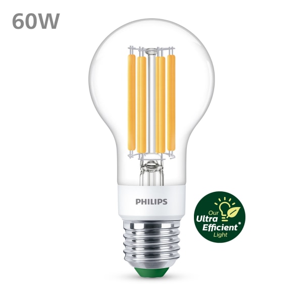 LED E27 Normal 4W (60W) Klar Dæmpbar 840lm 2700K Energiklasse A