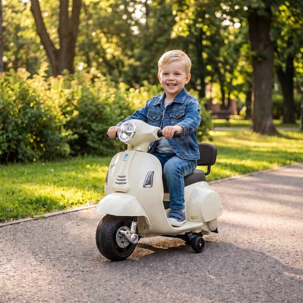 Elektrisk børne Vespa GTS 6V Ride-On med lithiumbatteri