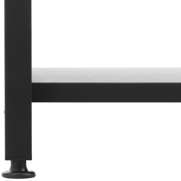 Loftreol med stålramme 28 x 60 x 182 cm sort