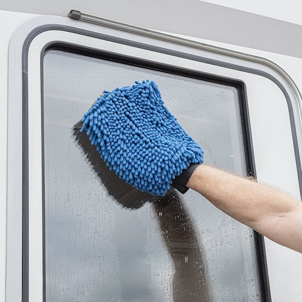 Vaskehandske dobbeltsidet chenille mikrofiber