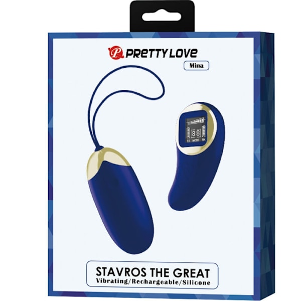 Pretty Love - Mina Vibrating Egg Fjärrkontroll Blå