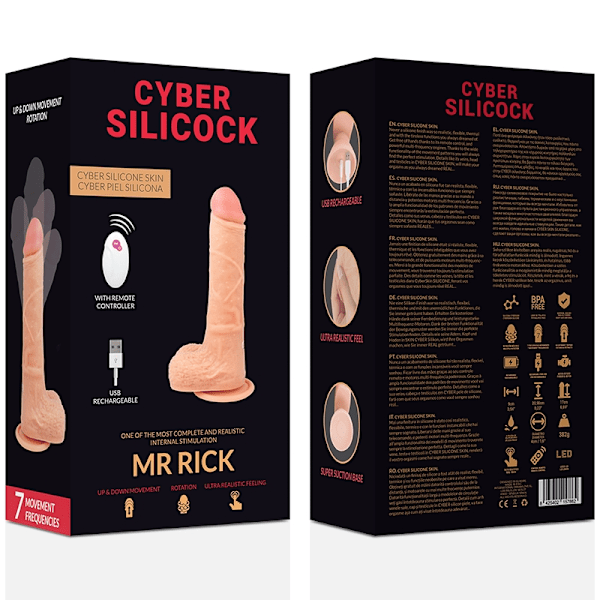 Cyber ​​Silicock - Fjärrkontroll Realistic Mr Rick 20,9 Cm -O- 4 Cm