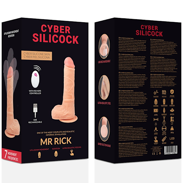 Cyber ​​Silicock - Fjernbetjening Realistisk Mr Rick 20,9 Cm -O- 4 Cm
