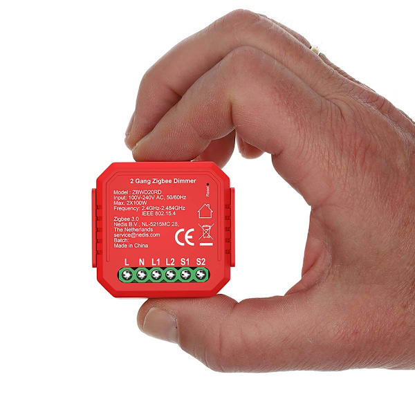 SmartLife Strömbrytare | Zigbee 3.0 | 2x100 W | Terminalanslutning | App tillgänglig för: Android™ / IOS