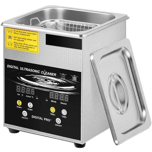 Ultralydsrenser 2L, 40kHz, Varmetimer, Rustfrit stål