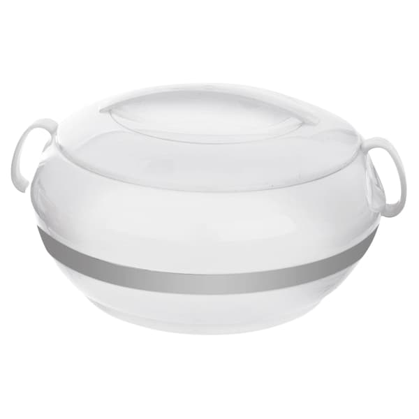 Mattermos i plast og rustfrit stål, holder på varmen i 2 timer