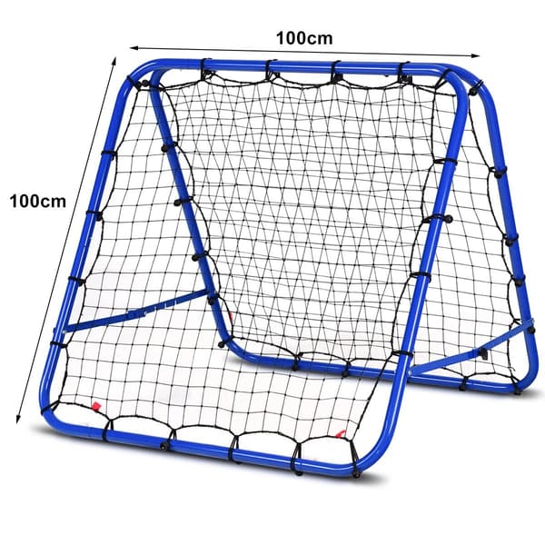 Justerbart vinkelfodboldreboundernet, 100 x 100 cm