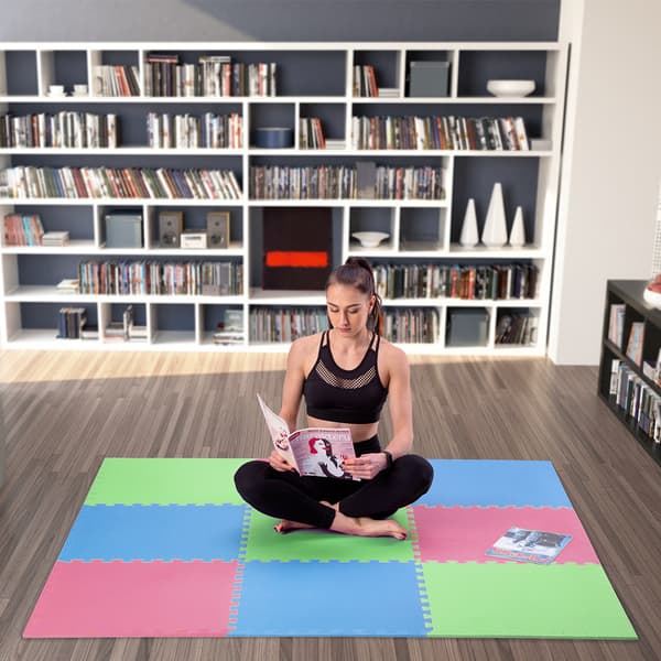 Pussel skyddsmatta, multipack, 60x60x1,0 cm, 9 st set