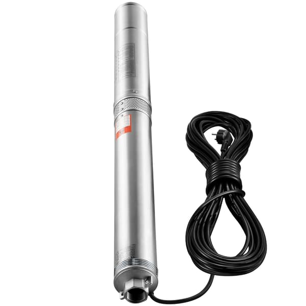 Dränkbar djupbrunnspump, 1100 W, 105 m tryckhöjd, IP68
