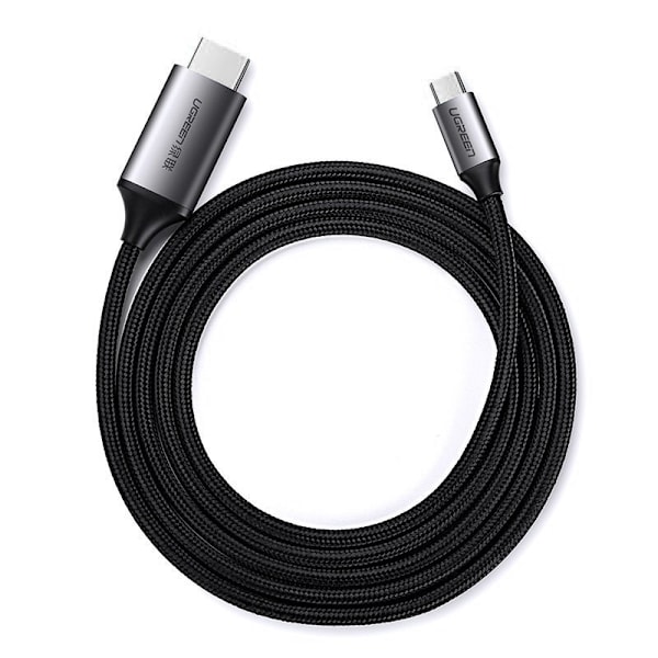 HDMI til USB-C adapterkabel 4K 60Hz 1,5m sort-grå