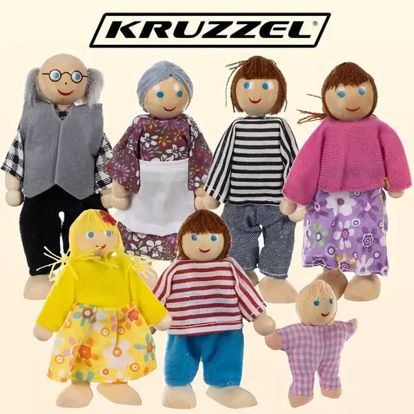 Miniaturedukker - 7 stk. Kruzzel 19764
