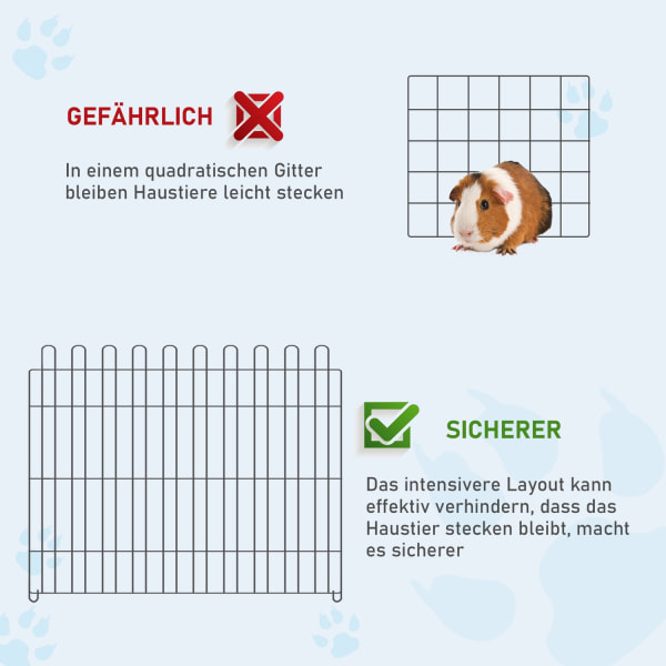 Puppy Run Flexibel Puppy Fence Lekhage Outdoor Run, 5 Storlekar, 71X61Cm