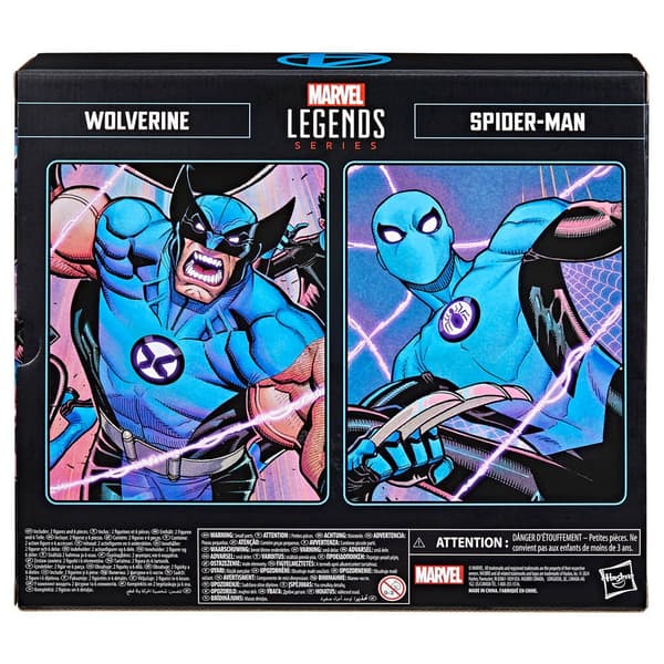 Marvel Superheltefigurpakke: Wolverine, Spiderman, 15 cm
