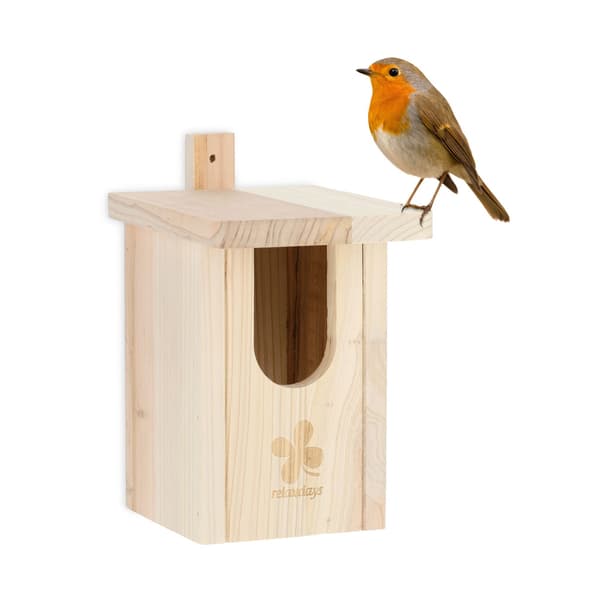 Birdhouse Luonnonpuuta Puoliontelon linnut