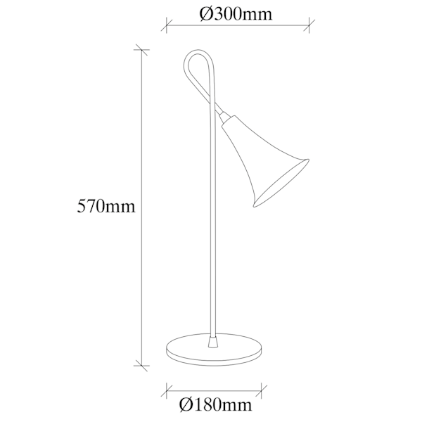 Bordlampe Sarmal - 3071
