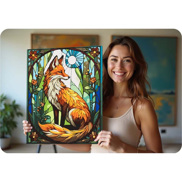 Malesæt efter tal – Fox Design, 40x50 cm lærred