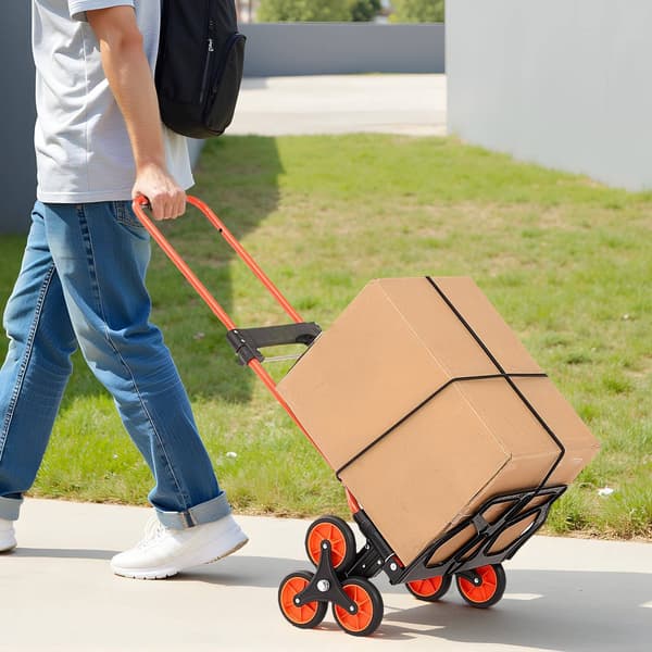 Trappevogn, 54 kg, foldbar 6-hjulet tralle