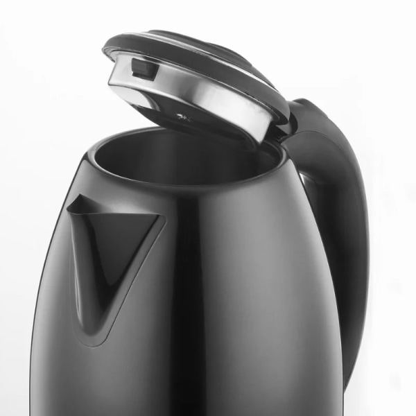 Herzberg HG-5011BLK: 1,8L 1500W vattenkokare i rostfritt stål - svart