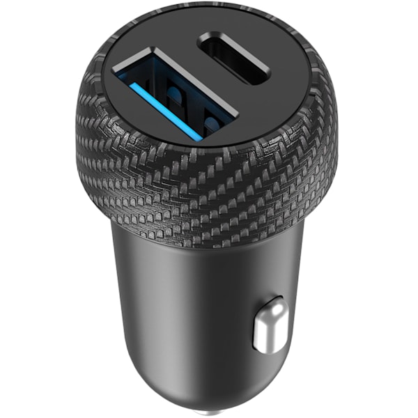 Biloplader 1xUSB-C PD 1xUSB-A 45W