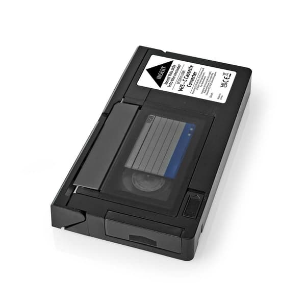 VHS Converter | Konvertering: VHS-C til VHS | Plug and play | Sort
