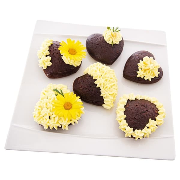 Hjärtformad Silikonform för Muffinsbakning