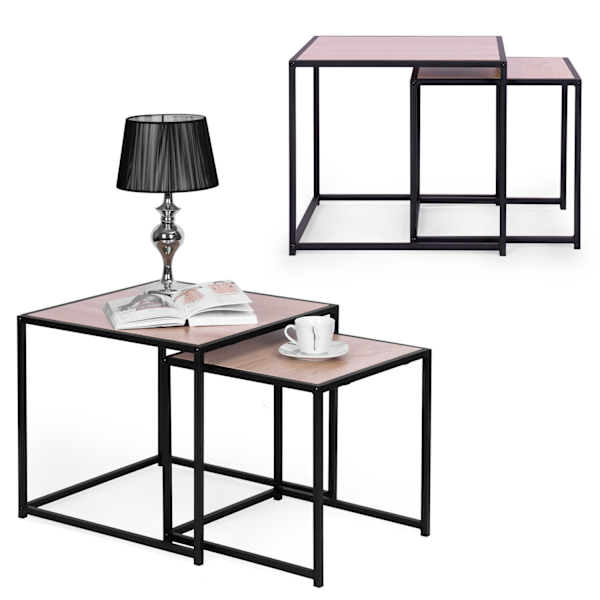 Set med 2 soffbord, loftdesign