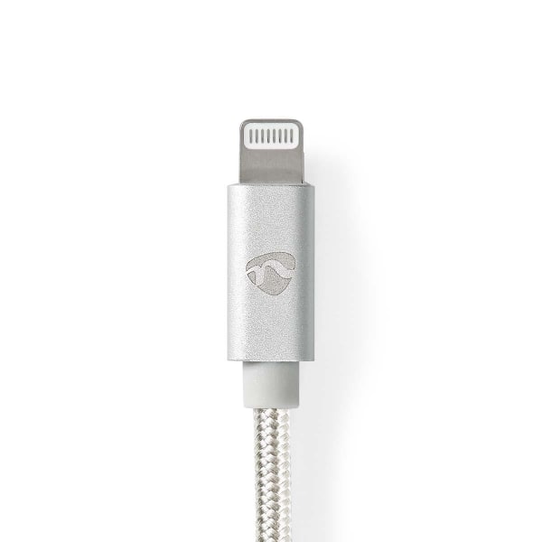 Lightning Kabel | USB 2.0 | Apple Lightning 8-pin | USB-A Han | 480 Mbps | Guldplateret | 1.00 m | Runde | Flettet / Nylon | Aluminium | Cover Window