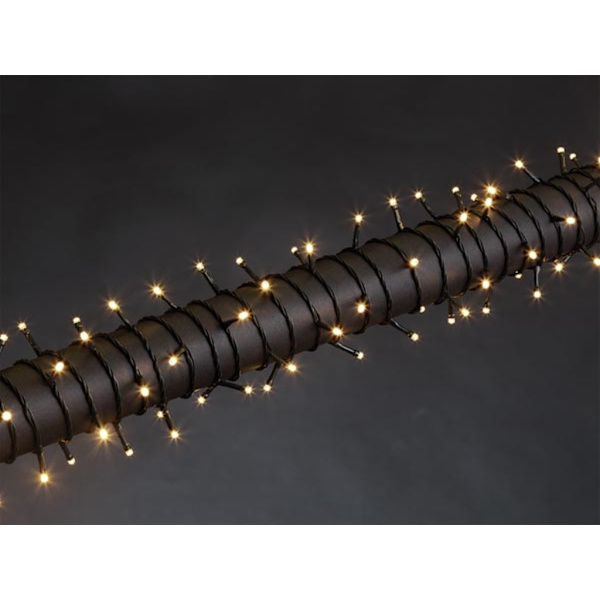 Luna Led - 12 M - 160 vita lampor - Grön tråd - Modulator - 24 V