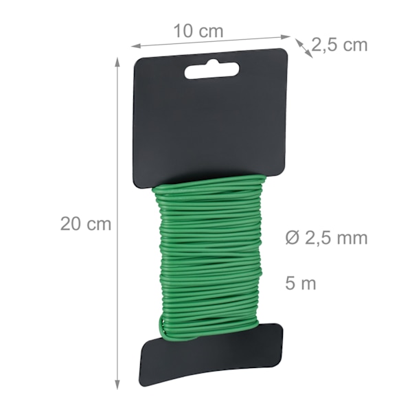 sæt med 10 haveledninger 2,5 mm x 10 m