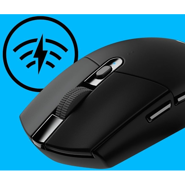 Logitech G305 - trådløs LIGHTSPEED gaming mus, sort