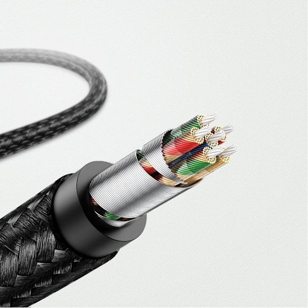 AUX lydkabel til iPhone MFI Lightning - 3,5 mm mini jack 1m grå