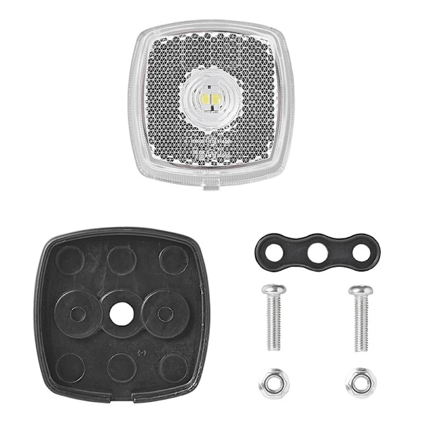 Forreste positionslygte 9-30V hvid 61 x 61 mm LED