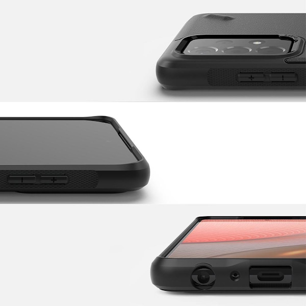 Slitstarkt förstärkt fodral för GALAXY A72 4G ONYX Paint black
