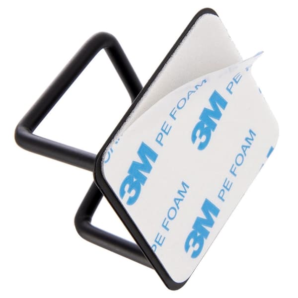 Svarta metallkrokar, 4,8x4,8 cm, set om 2