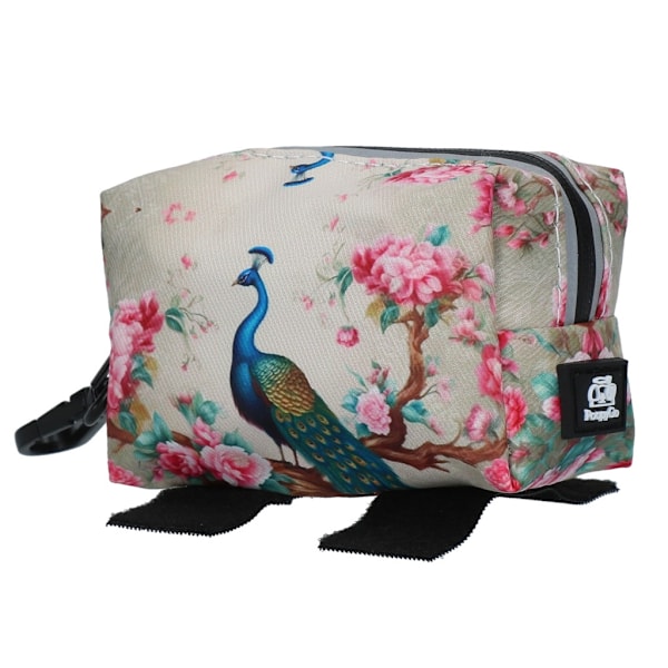 PoopyGo Poop taske dispenser Peacock (hvid)