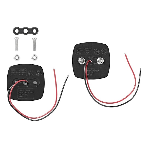 Främre positionslampa 9-30V vit 61 x 61 mm LED