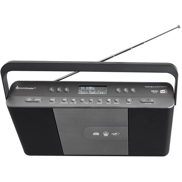 Radio Quick Select CD Bærbar RCD1870SW Sort/Sølvgrå