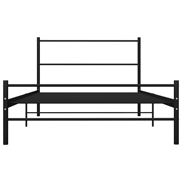 Struttura letto senza materasso in metallo nero 90x200 cm