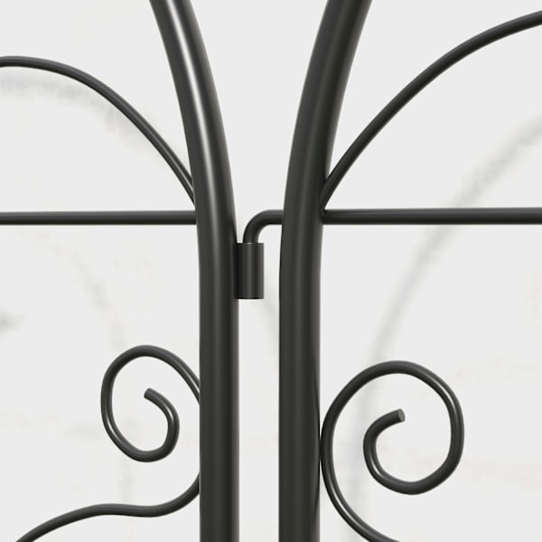 Metallspaljé Set med 2 för pluggning av rostfri spaljé med fågeldesign för klätterväxter 50 x 120 cm Spaljé för krukväxter Plant spaljé för tomater Bl