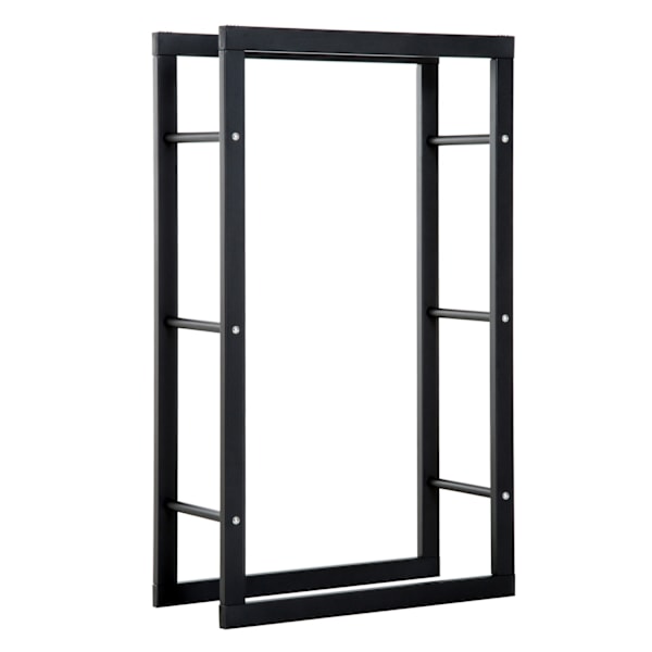 Polttopuuteline Polttopuuteline Polttopuuteline 100Kg Teräs Musta L60 X L25 X K100 Cm