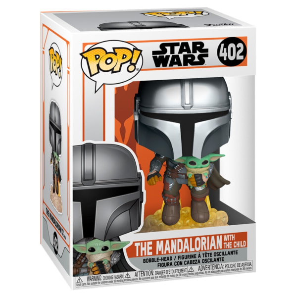 POP-figur Star Wars The Mandalorian Mando Flyver med Jet Pack