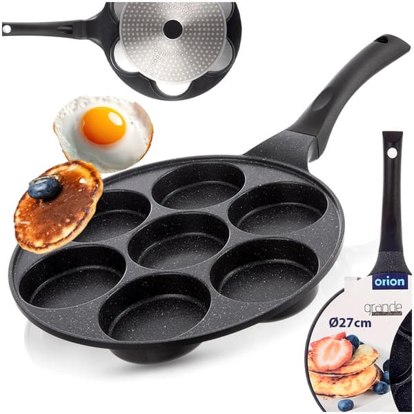 Äggpanna, Granit Non-stick, 7 Hål, 27 cm
