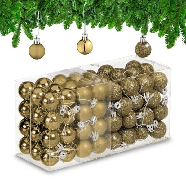 Julgranskulor Set, 96 plastdekorationer
