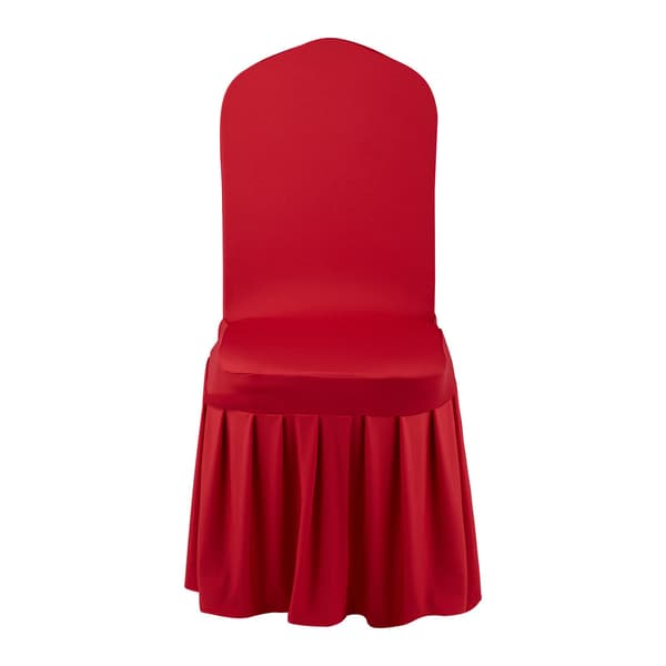 Stolsöverdrag, 30-pack röd stretchig polyester spandex