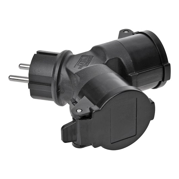 Schuko 2-vägs splitter