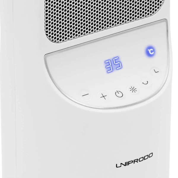 El-søjleradiator med fjernbetjening 1200/2000 W