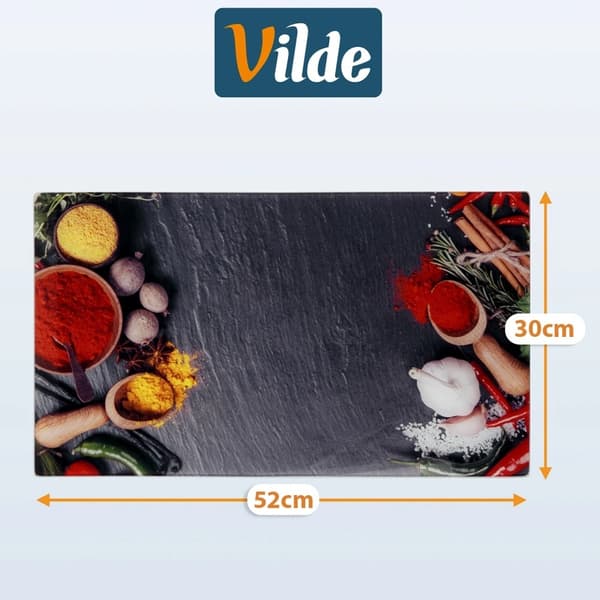 Lasiset leikkuulaudat – 2 kpl, 60x52 cm, Spice Design