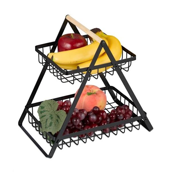 2-delt frugtkurv etagere