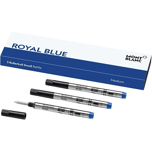 MONTBLANC Mod. ROYAL BLUE - BALLPOINT PEN REFILLS - MEDIUM - 3 PCS