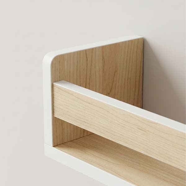 Vägghyllor för barn, set om 3, vit MDF, 58 cm